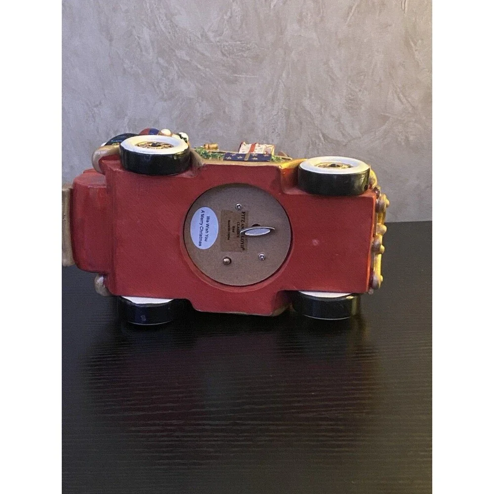 Fitz and Floyd Santa Mobile musical figurine plays We Wish You A Merry Christmas